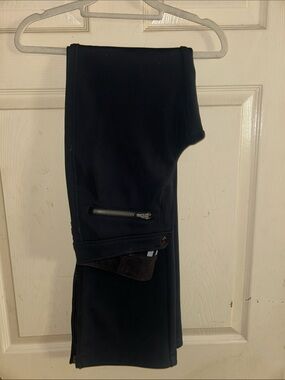 Athleta black Zip-Pocket Pants fully lined sz 6 tall 6T amazing